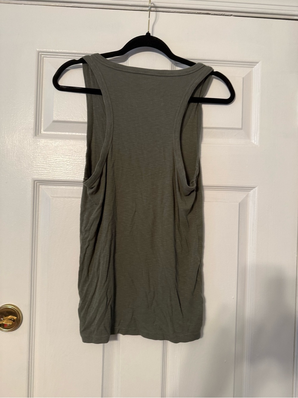 aerie Olive-Gray Scoop Neck Tank - Picture 4 of 6